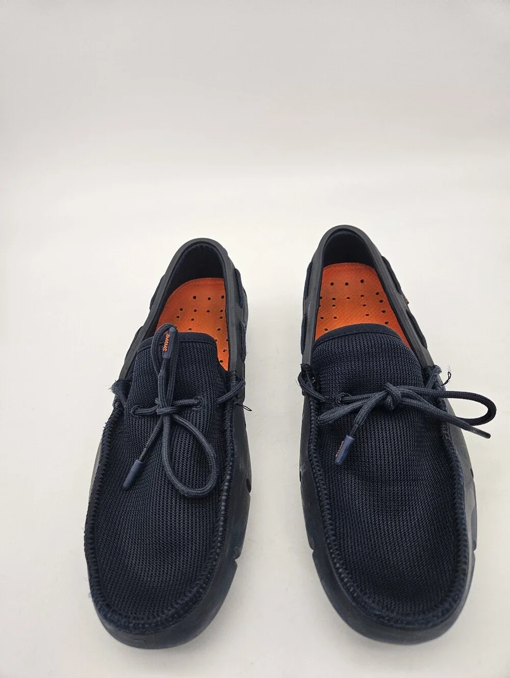 SWIMS Braided Lace Loafer Water Boat Shoes Mens 10 Navy Blue Preppy 21284-578